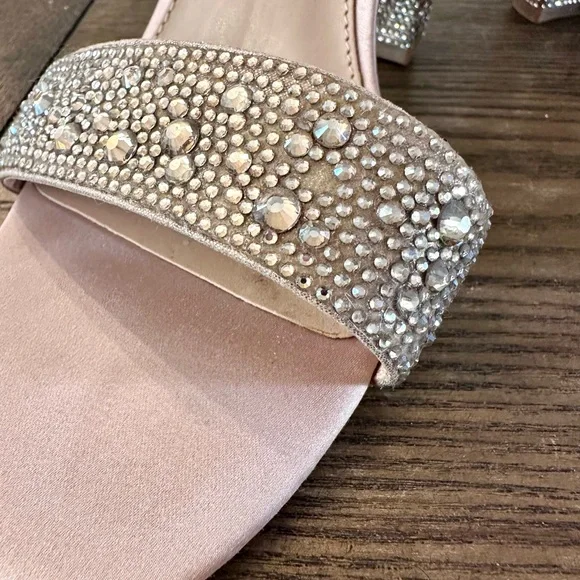 Steve Madden Gold Rhinestone Women's Heels - Picture 7 of 9